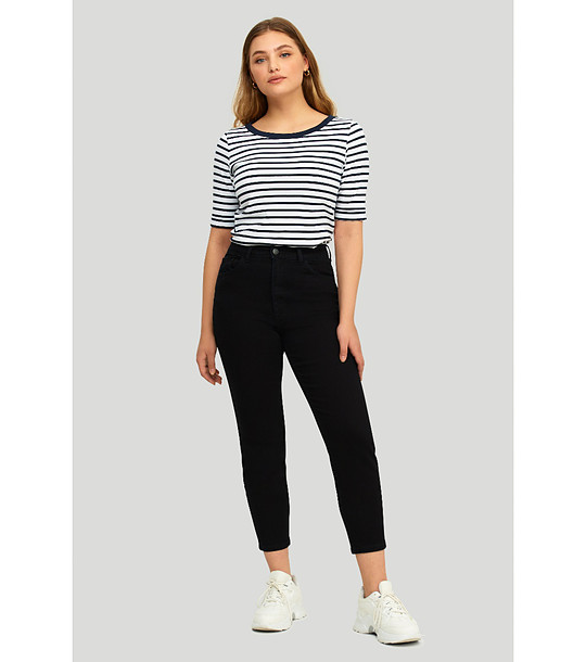 Черни дънки с висока талия JEANS снимка