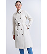 Бежово палто с колан COAT-2 снимка