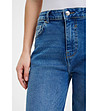 Сини дамски дънки с широка кройка JEANS-3 снимка