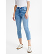 Сини дамски дънки с 7/8 дължина JEANS-1 снимка