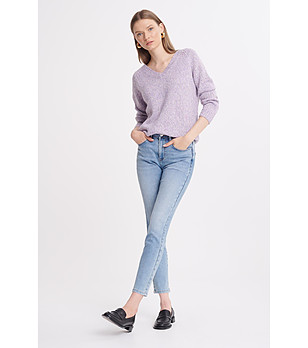 Светлосини дънки слим кройка JEANS снимка