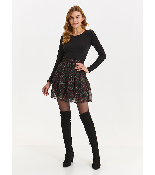 Черна къса пола на точки SKIRT снимка