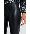 Черни клин-панталон от еко кожа TROUSERS-2 снимка
