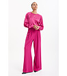 Цикламeнова блуза с дълъг ръкав-2 снимка