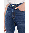Сини дънки с висока талия JEANS-3 снимка