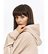 Бежов суитшърт с качулка SWEATSHIRT-3 снимка