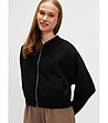 Черно суитшърт яке с цип SWEATSHIRT-2 снимка