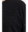 Черна блуза с пайети SWEATSHIRT-4 снимка