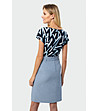 Светлосиня права пола с колан-2 снимка