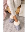 Дамски пантофи в сиво Funky Steps-3 снимка