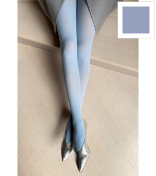 Син чорапогащник SATIN 40 DEN снимка