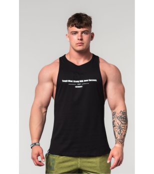 Черен мъжки спортен потник FLEXIN’ снимка