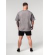 Сива мъжка тениска с овърсайз кройка GRIND-1 снимка