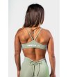 Светлозелен спортен сутиен-бюстие с усукан детайл TWIST-KNOT-1 снимка