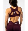 Бордо спортен сутиен-бюстие STRONG BEAUTY с широки презрамки-1 снимка