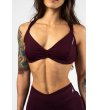 Бордо спортен сутиен-бюстие STRONG BEAUTY с широки презрамки-4 снимка