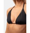 Черно триъгълно бански горнище Classic Triangle Bikini Top-2 снимка