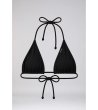 Черно триъгълно бански горнище Classic Triangle Bikini Top-4 снимка
