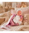 Реалистична кукла бебе Emma с одеяло-3 снимка