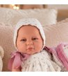 Реалистична кукла бебе Emma с одеяло-4 снимка