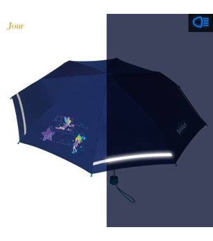 Детски сгъваем чадър с отражателна лента Blue Star снимка