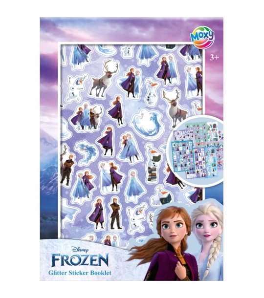 Книжка със стикери с брокат А5 Frozen снимка