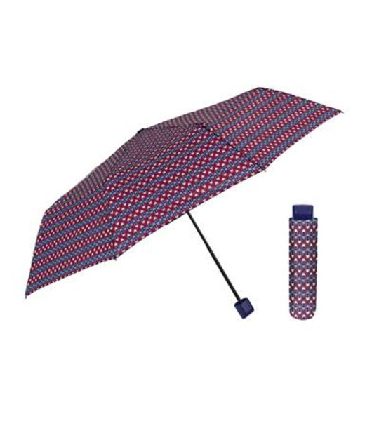 Мини сгъваем чадър с геометричен десен Multicolor снимка