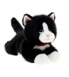 Плюшено легнало коте в различни цветове KEELECO Kitty Love 28 см-3 снимка