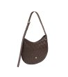 Кафява плетена чанта hobo Coffee brown Hispani-1 снимка