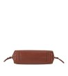 Кафява дамска чанта през рамо с връзки ISCHIA-3 снимка