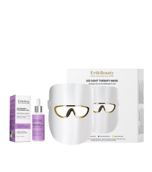 Бял LED маска за светлинна терапия с 3 режима и серум NIACINAMIDE + HYALURONIC ACID снимка