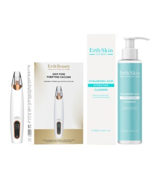 Комплект уред за почистване на пори и хидратиращ почистващ гел HYALURONIC ACID CLEANSER 250 ml снимка