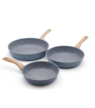 Комплект тигани с дръжки с дървесен ефект PIERRE GOURMET снимка