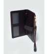 Тъмнокафяв дамски кожен портфейл с каишка BERINA-1 снимка