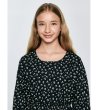 Черна детска рокля с цветен принт NAMISA-2 снимка